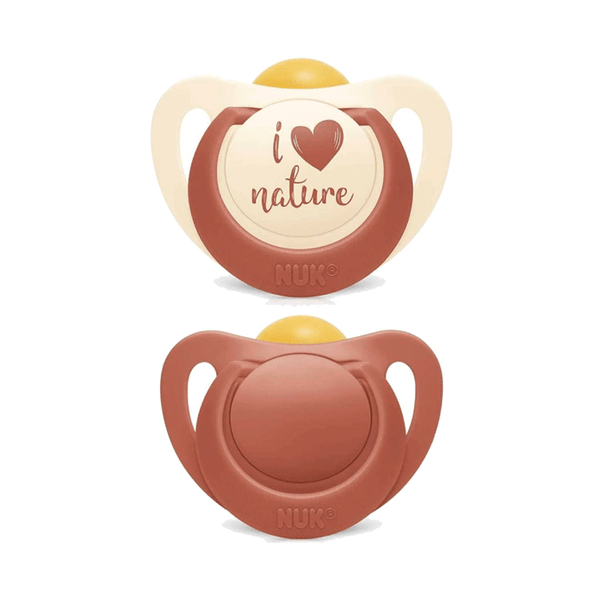Kit 2 Chupetas For Nature Latex 0-6 Meses Marrom - NUK