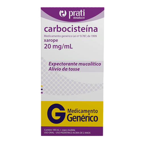 Carbocisteína 20Mg/Ml Genérico Prati-Donaduzzi 100Ml Xarope + Copo Medidor