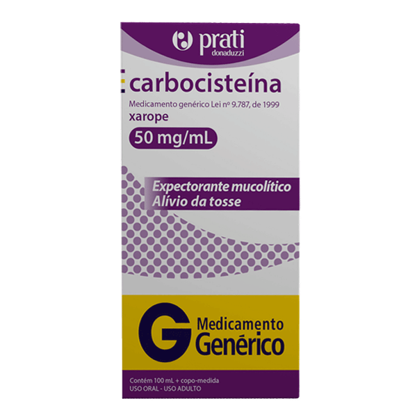 Expectorante Carbocisteína 50mg/ml Genérico Prati-Donaduzzi 100ml