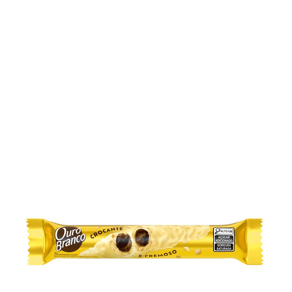 Wafer Ouro Branco Recheado 25g
