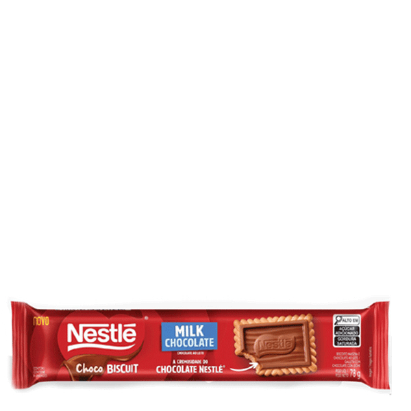 Biscoito Choco Biscuit Nestlé Maisena e Chocolate Ao Leite 78g