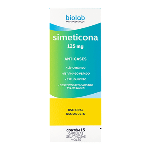 Antigases Simeticona 125Mg 15 Cápsulas Gelatinosas