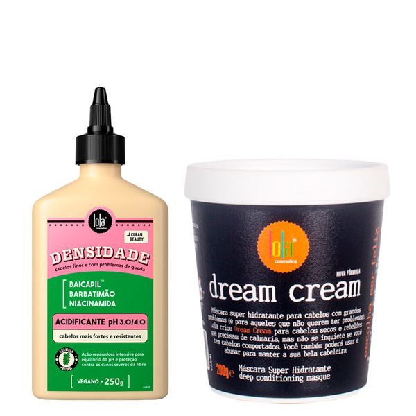 Kit Lola From Rio - Acidificante Densidade 250g + Máscara Dream Cream 200 g