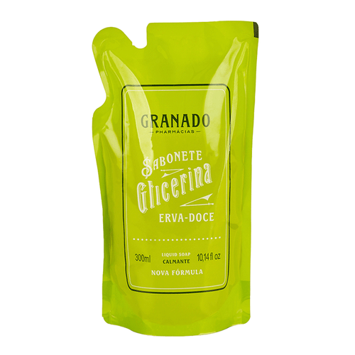 Sabonete Líquido Granado Glicerina Erva-Doce Refil 300Ml