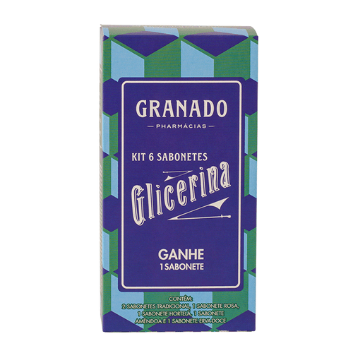 Kit Granado Sabonete de Glicerina em Barra 6 Unidades 90g Cada