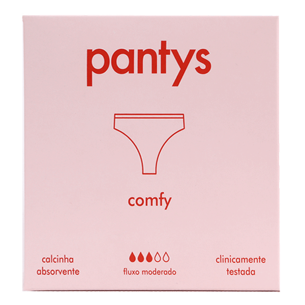 Calcinha Absorvente Pantys Comfy Básica para Fluxo Moderado XGG 1 Unidade