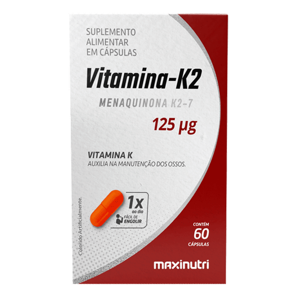 Vitamina K2 125mcg Maxinutri 60 Cápsulas