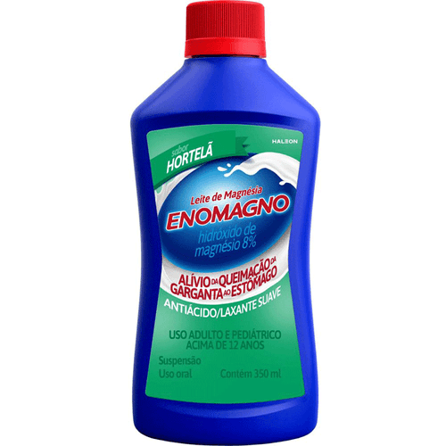 Leite De Magnésia Enomagno Hortelã 350Ml