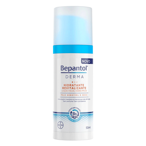 Loção Hidratante Facial Diária Bepantol Derma Fps 25 Revitalizante 50Ml