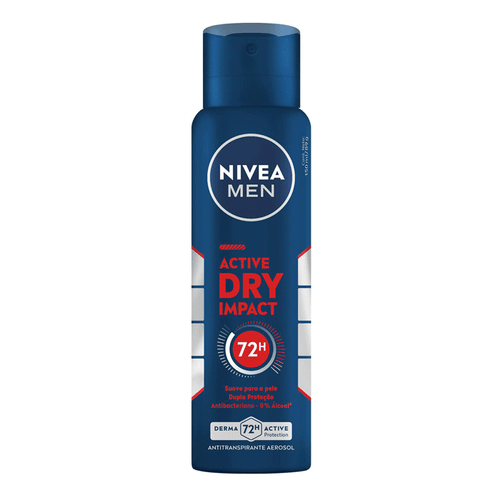 Desodorante Antitranspirante Aerossol Nivea Men Dry Impact 150Ml