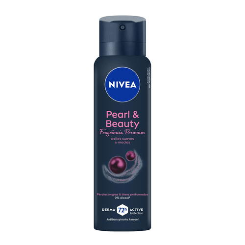 Desodorante Antitranspirante Nivea Pearl & Beauty Fragrância Premium Aerossol 150Ml
