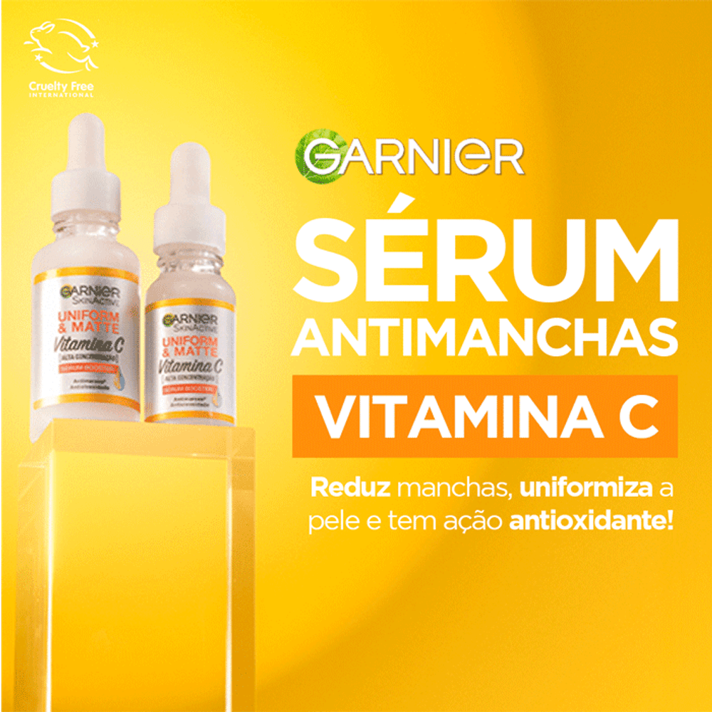 Sérum Facial Antimarcas Garnier Uniform & Matte Vitamina C 30ml