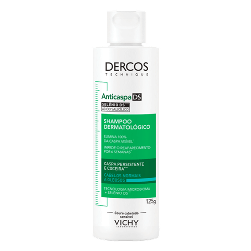 Shampoo Anticaspa Vichy Dercos Ds Cabelos Normais A Oleosos 125G Refil