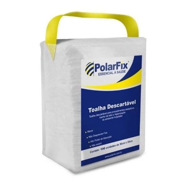 Toalha Descartavel Polar Fix Nao Esteril 30 x 35cm C/100 unds