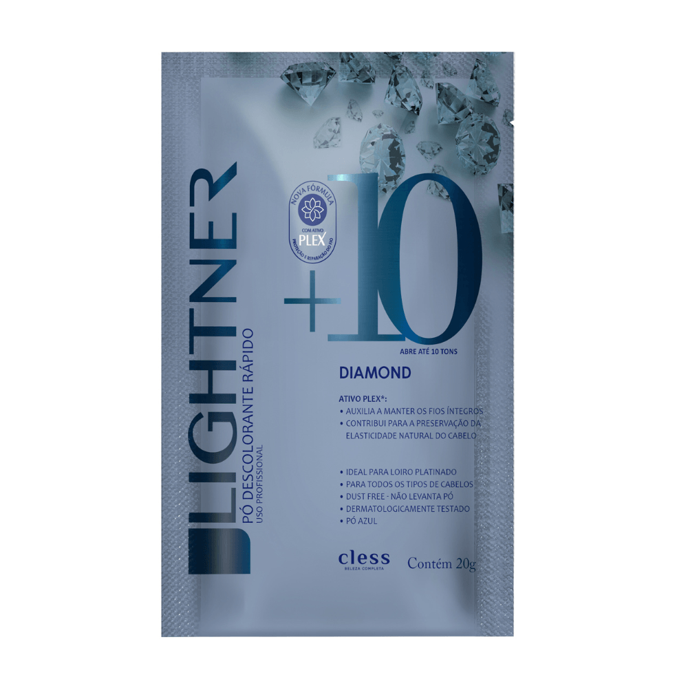 Po Descolorante Capilar Diamond 9 Tons Lightner 20g