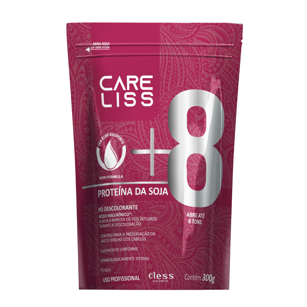 po Descolorante capilar Proteina de Soja 8 tons Care Liss 300g