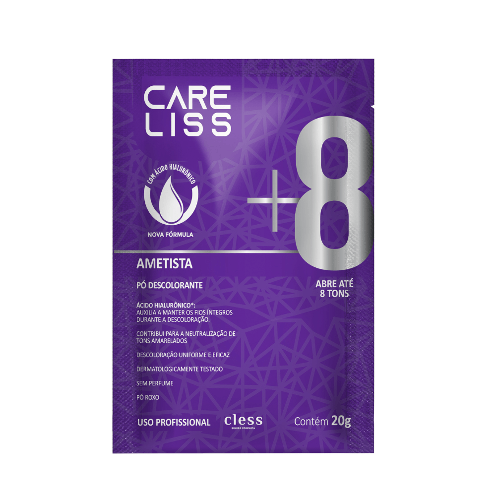 po Descolorante capilar Ametista 8 tons Care liss 20g