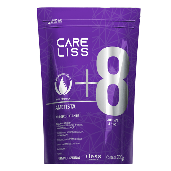 Po Descolorante capilar ametista 8 tons Care liss 300g