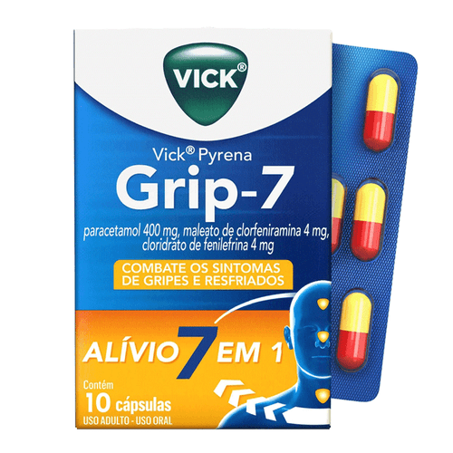 Antigripal Vick Pyrena Grip-7 10 Cápsulas