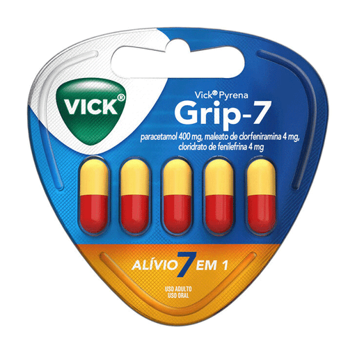 Antigripal Vick Pyrena Grip-7 5 Cápsulas