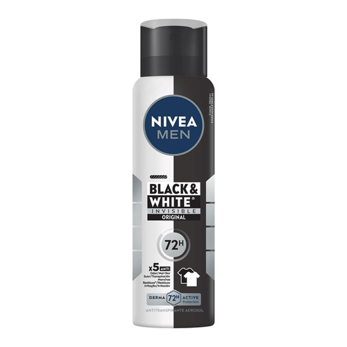 Desodorante Antitranspirante Aerossol Nivea Men Black&White Invisible 150Ml