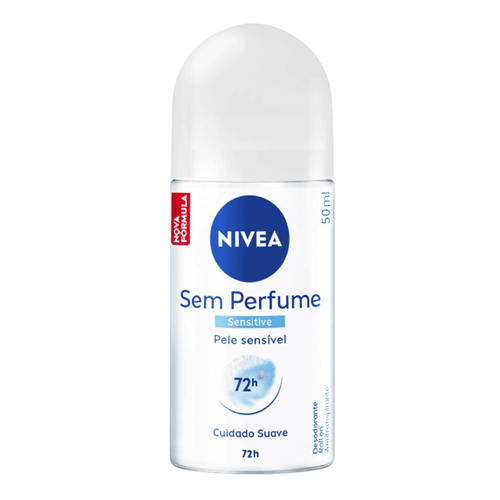 Desodorante Antitranspirante Roll On Nivea Sem Perfume 50Ml