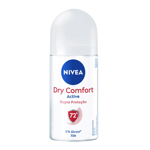 Desodorante Antitranspirante Roll-On Nivea Dry Comfort Feminino 50Ml