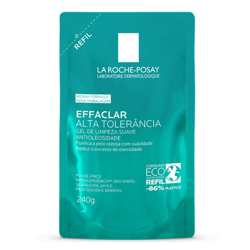 Refil De Gel De Limpeza Facial La Roche Posay Effaclar Alta Tolerância 240G