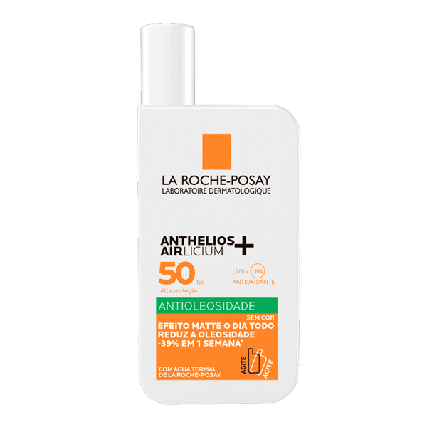 Protetor Solar Facial La Roche-Posay FPS 50 Anthelios Airlicium+ Antioleosidade 40ml Fluido