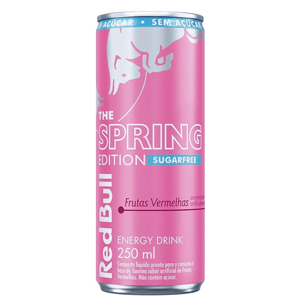 Red Bull Energético Spring Edition Frutas Vermelhas Sem Açúcar 250ml