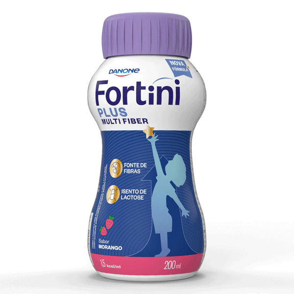 Suplemento Infantil Fortini Plus Multi Fiber Morango 200ml