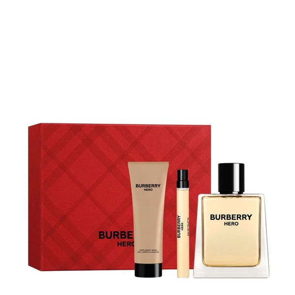 Kit Burberry Hero Masculino - Eau de Toilette 100ml + Shower Gel 75ml + Miniatura 10ml