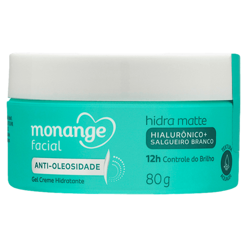Hidratante Facial Monange Hidra Matte Anti-Oleosidade 80G Gel Creme