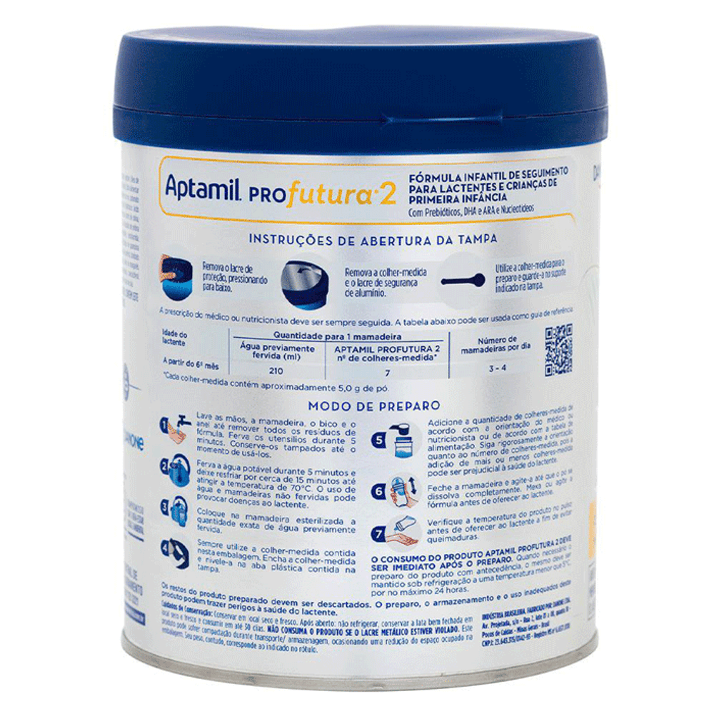Fórmula Infantil Aptamil Profutura 2 800g - Drogaria Sao Paulo