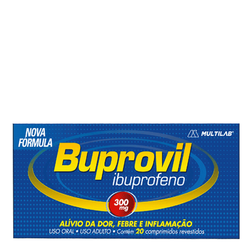 Analgésico, Anti-Inflamatório E Antitérmico Buprovil 300Mg 20 Comprimidos Revestidos