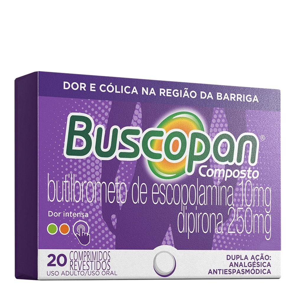 Buscopan Composto 20 Comprimidos Revestidos - Drogaria Sao Paulo