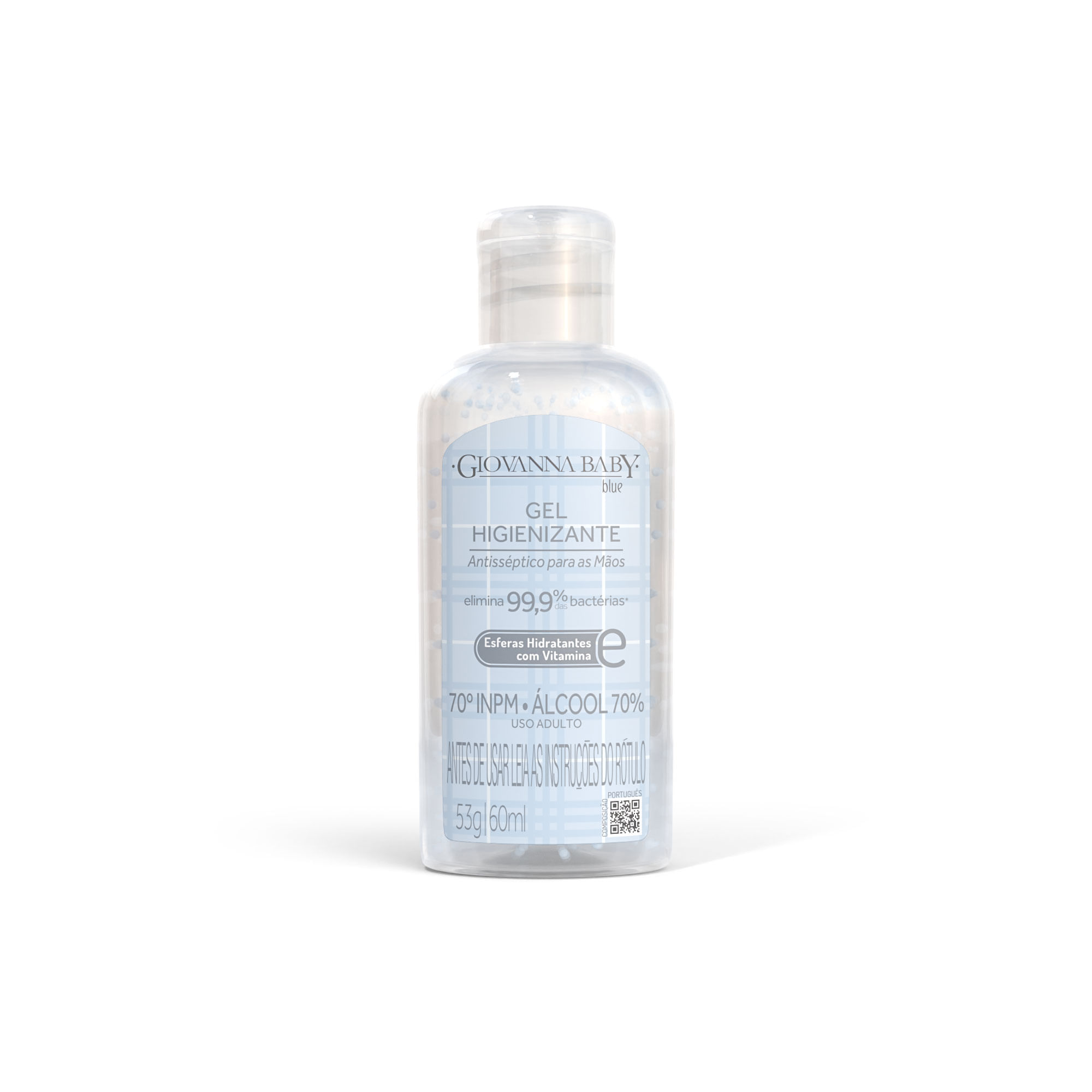 Álcool em Gel Higienizante Giovanna Baby Blue 60ml  70º GL | 70º INPM