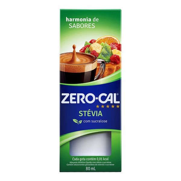 Adoçante Líquido Zero-Cal Stévia 80ml