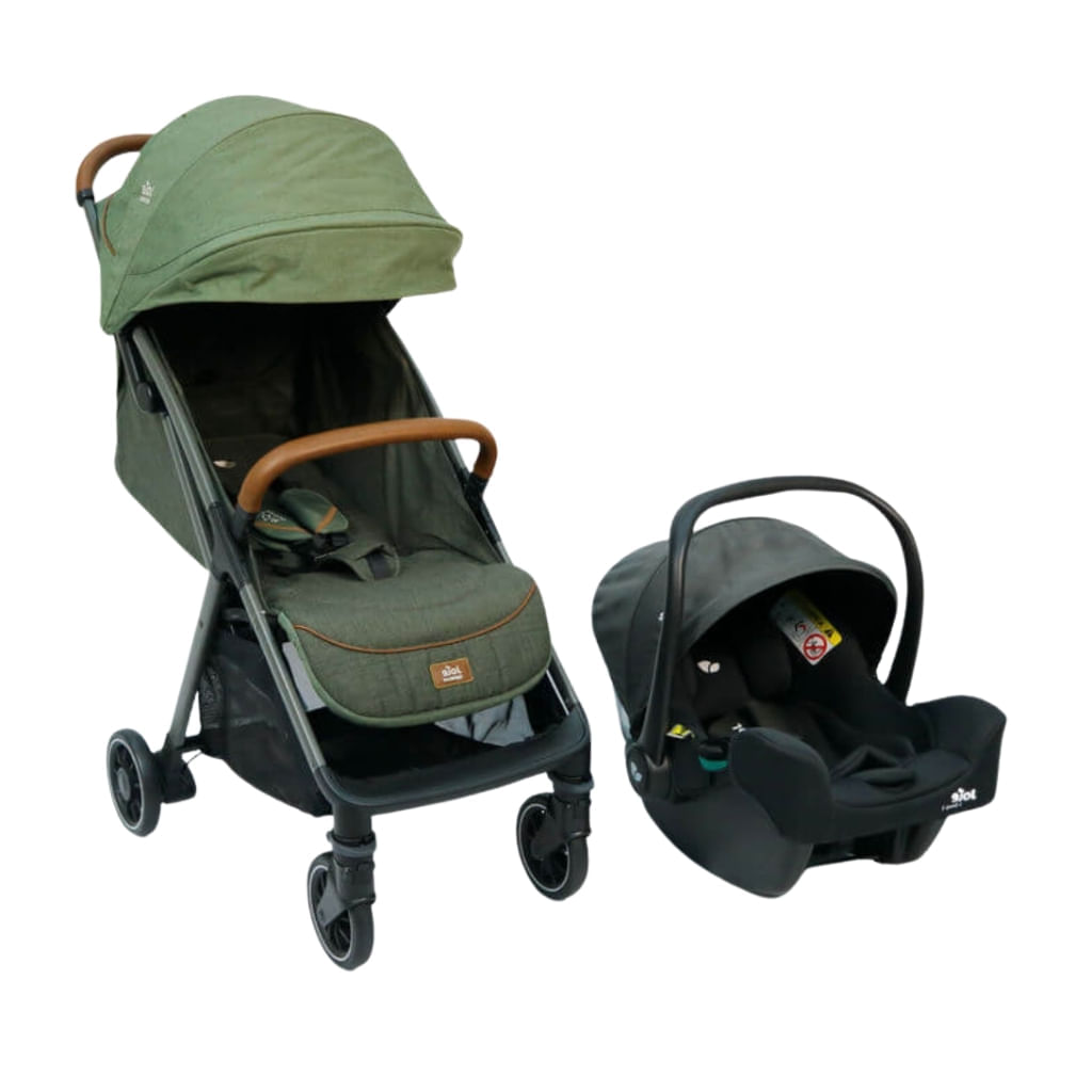 Carrinho de Bebê Combo Parcel Verde Pine com Bebê Conforto I Snug Shale Joie 935346315