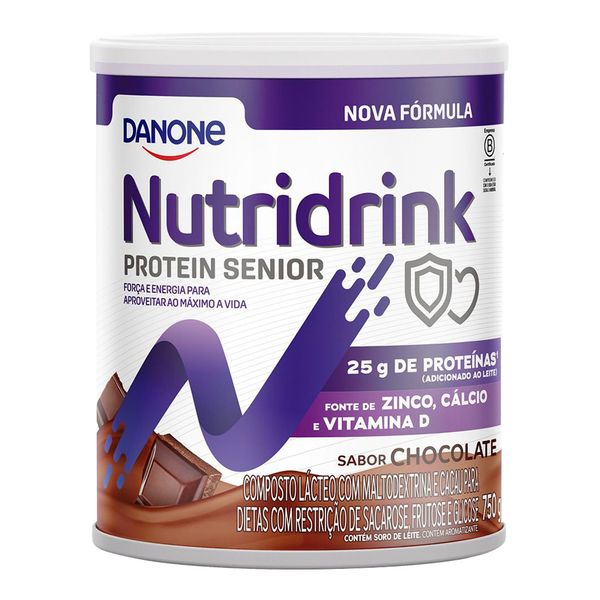 Suplemento Alimentar Nutridrink Protein Senior Chocolate 750g Nutridrink Protein Senior Chocolate 750g