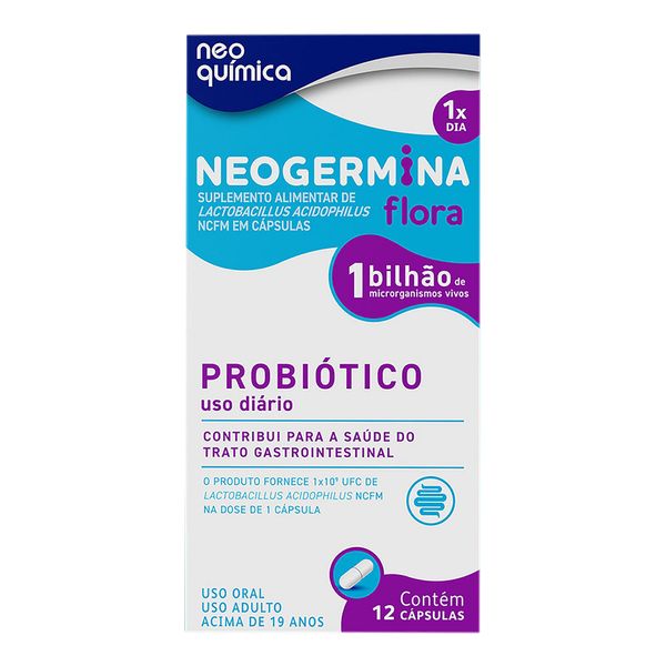 Probiótico Neogermina Flora 12 Capsulas Hypermarcas