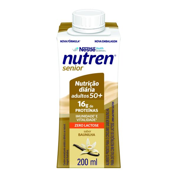 Complemento Alimentar Nutren Senior Baunilha Zero Lactose 200ml