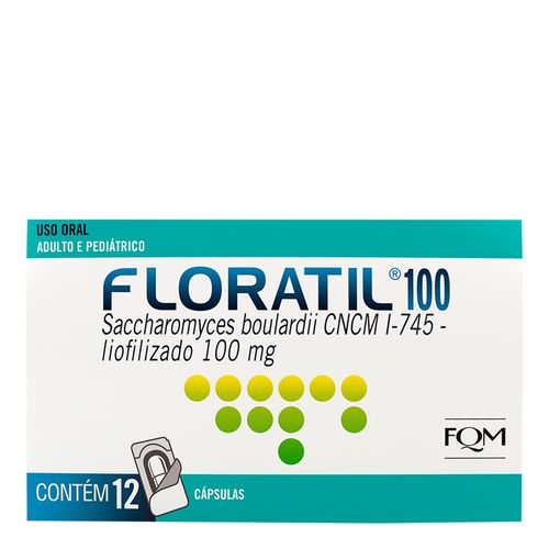 Probiótico Floratil 100Mg Fqm 12 Cápsulas
