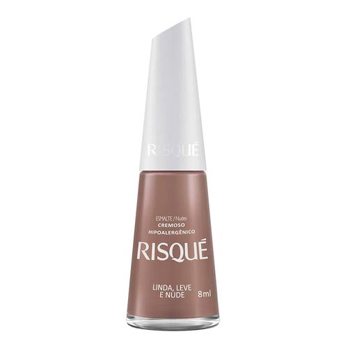 Esmalte-Risque-Cremoso-Linda-Leve-e-Nude-8ml Esmalte-Risque-Cremoso-Linda-Leve-e-Nude-8ml