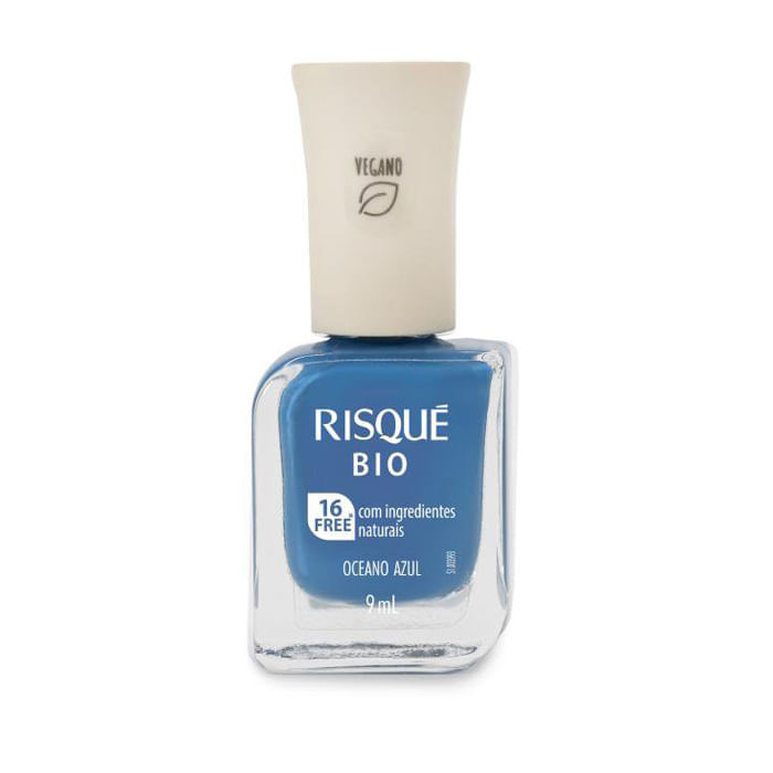 Esmalte Risqué Bio Oceano Azul Vegano 9ml