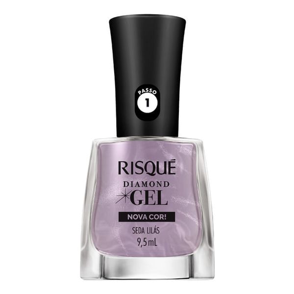 Esmalte Risqué Diamond Gel Seda Lilás 9,5ml