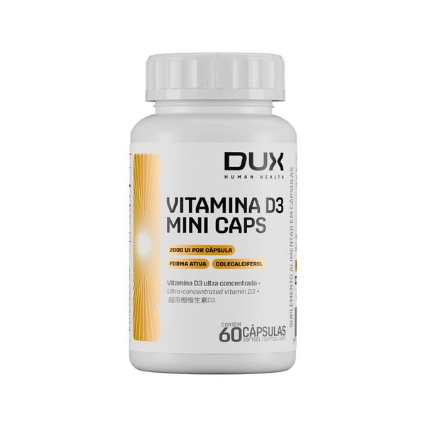 VITAMINA D3 MINI CAPS - POTE 60 CÁPSULAS POTE 60 CAPS