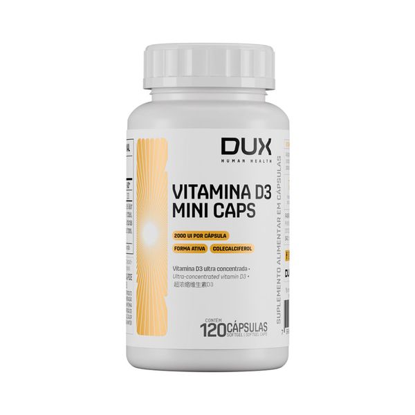 VITAMINA D3 MINI CAPS - POTE 120 CÁPSULAS POTE 120 CAPS
