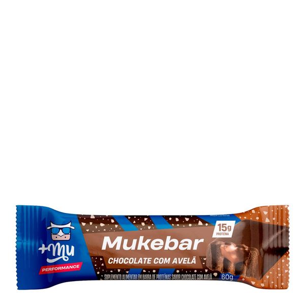 Barra de Proteína Mukebar Sabor Chocolate Com Avelã 60g
