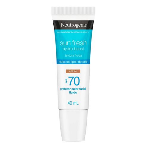 Protetor Solar Facial Neutrogena Sun Fresh Hydro Boost Fps70 Cor 3.0 40Ml